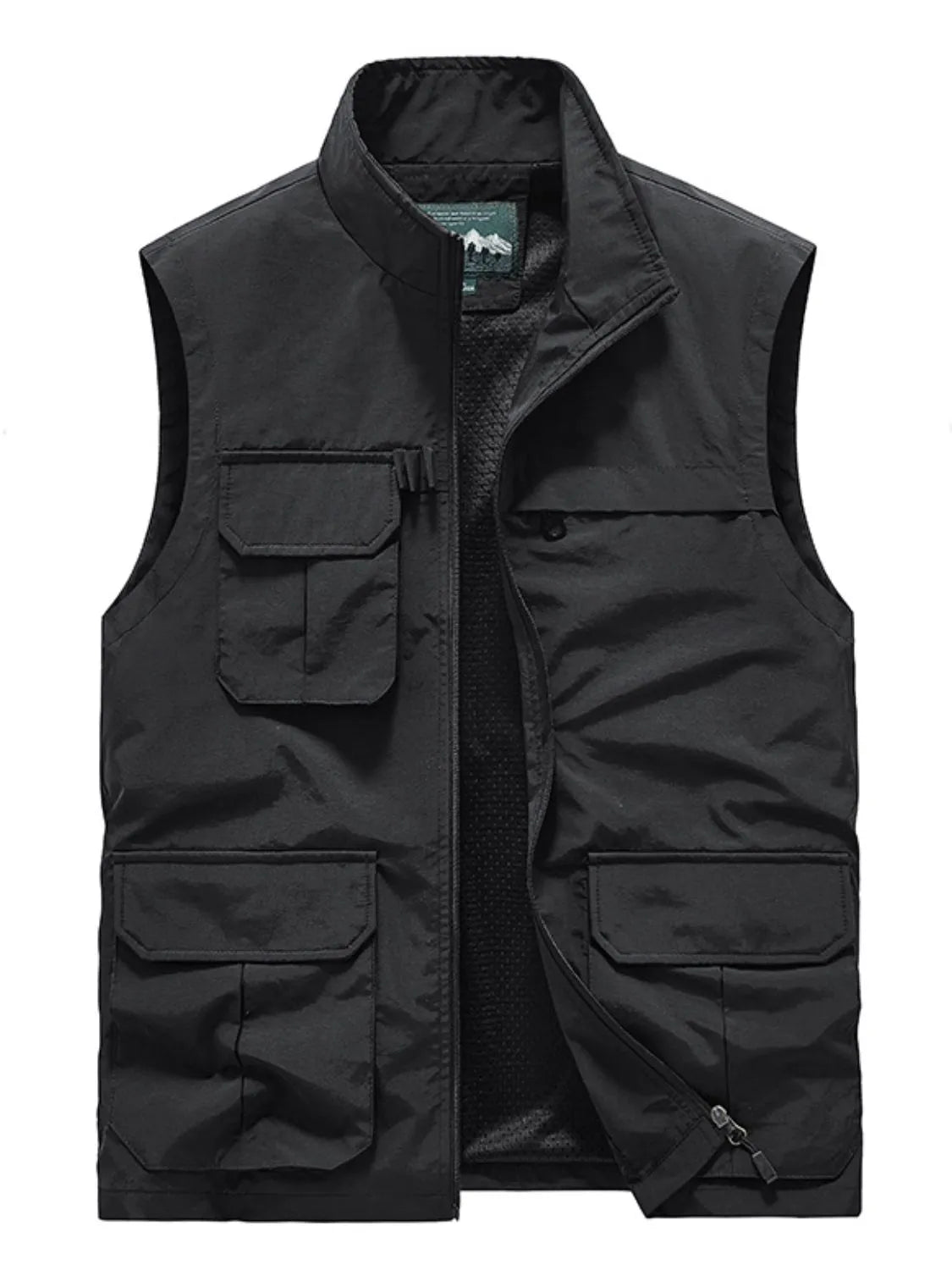 Men's Plus Size Zip Up Vest - Premium  from Trendsi - Just $48.68! Shop now at Handbags Specialist Headquarter