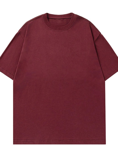 Men's Plus Size Round Neck Half Sleeve T-Shirt - Premium Men's T Shirt from Trendsi - Just $22.60! Shop now at Handbags Specialist Headquarter