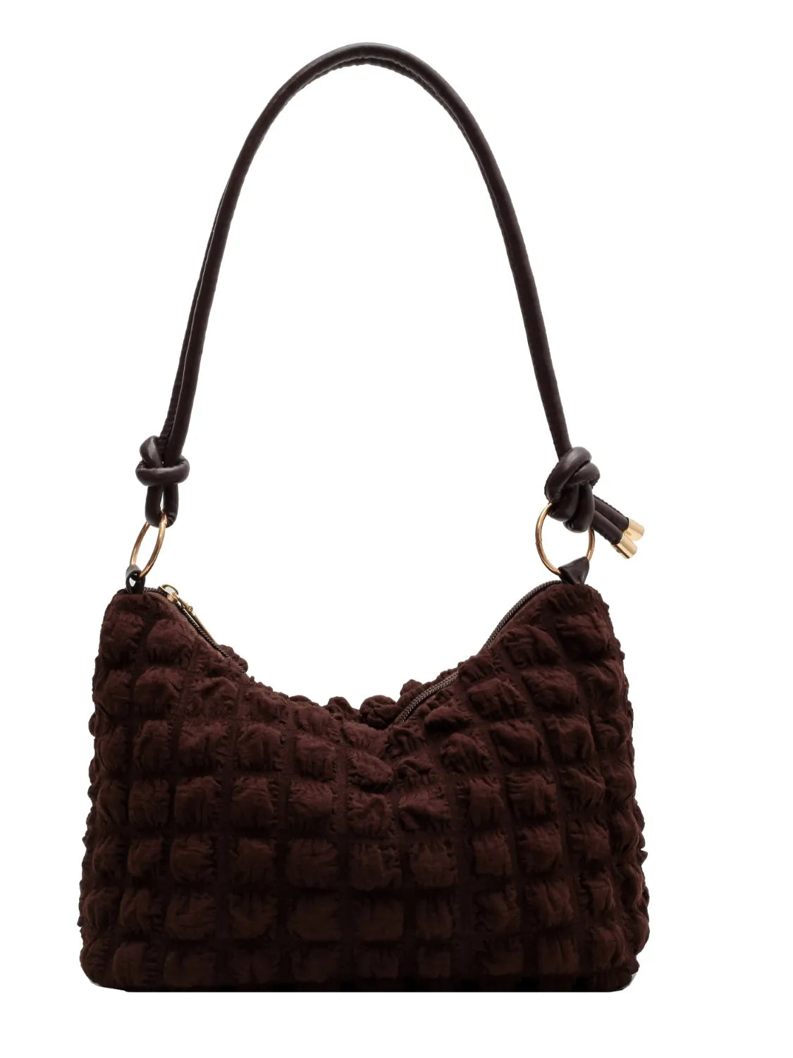 Quilted Bubble Textured Shoulder Bag.