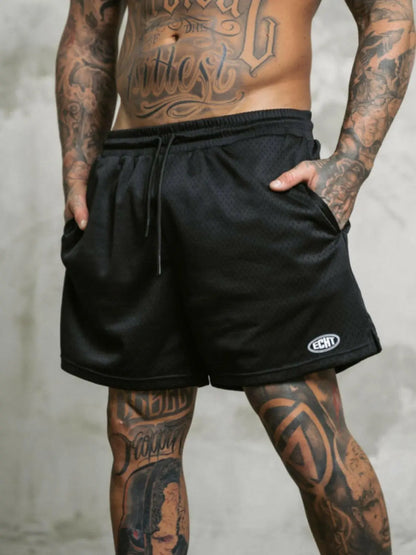 Men's Plus Size Drawstring Breathable Active Shorts.