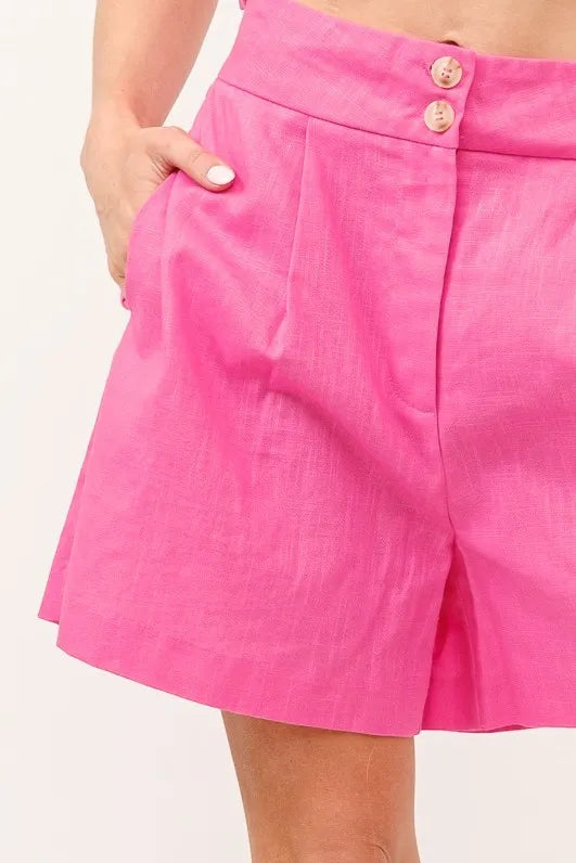 And The Why High Waist Wide Leg Mid Length Shorts - Premium  from Trendsi - Just $41.99! Shop now at Handbags Specialist Headquarter