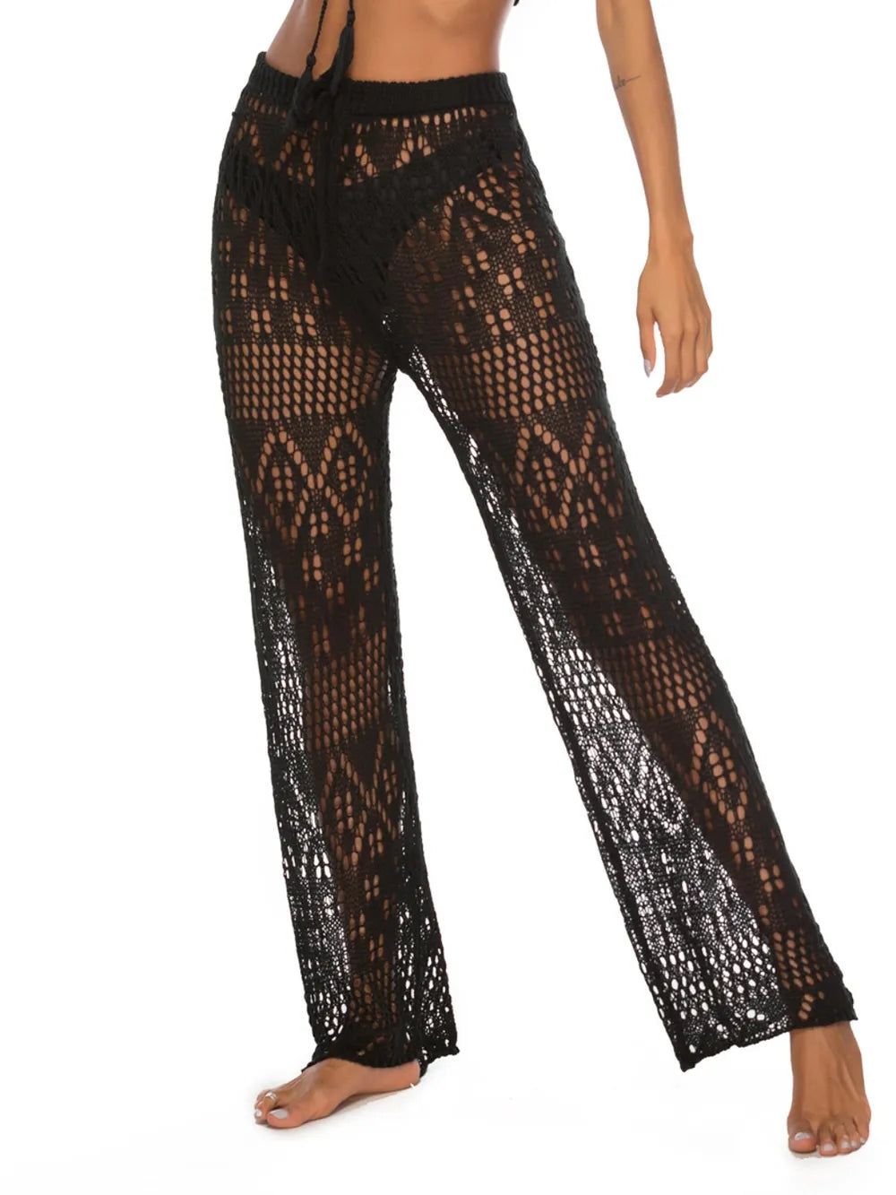Cutout Straight Swim Pants - Premium Bottoms from Trendsi - Just $25! Shop now at Handbags Specialist Headquarter