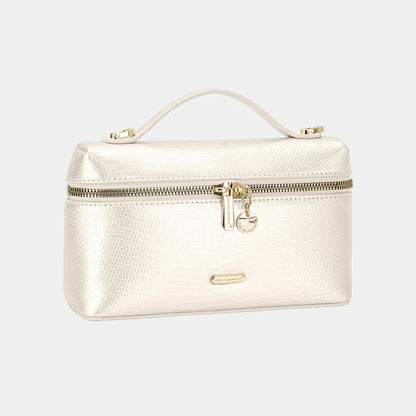 David Jones Texture PU Leather Handbag - Premium Handbags from Trendsi - Just $37.99! Shop now at Handbags Specialist Headquarter