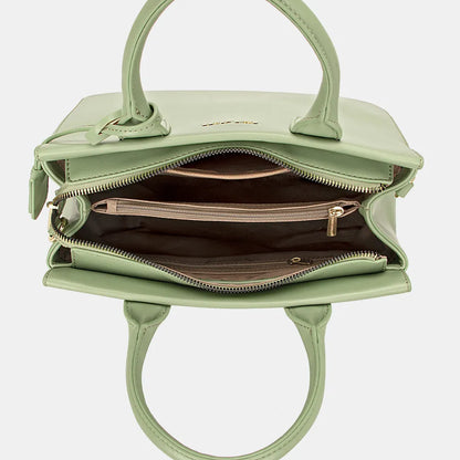 David Jones PU Leather Handbag - Premium Handbags from Trendsi - Just $47.99! Shop now at Handbags Specialist Headquarter