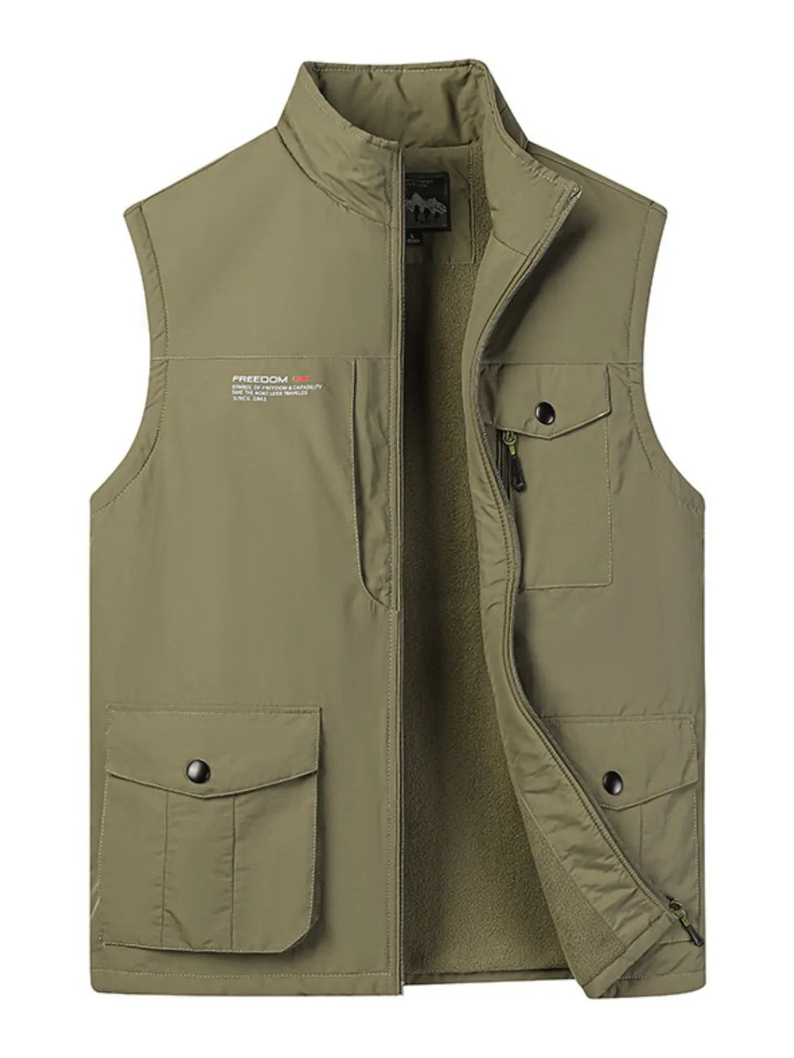 Men's Plus Size Zip Up Vest - Premium  from Trendsi - Just $52.70! Shop now at Handbags Specialist Headquarter