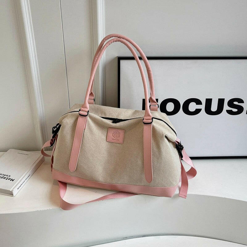 Contrast Travel Bag - Premium Luggage Travel Bags from Trendsi - Just $36.99! Shop now at Handbags Specialist Headquarter