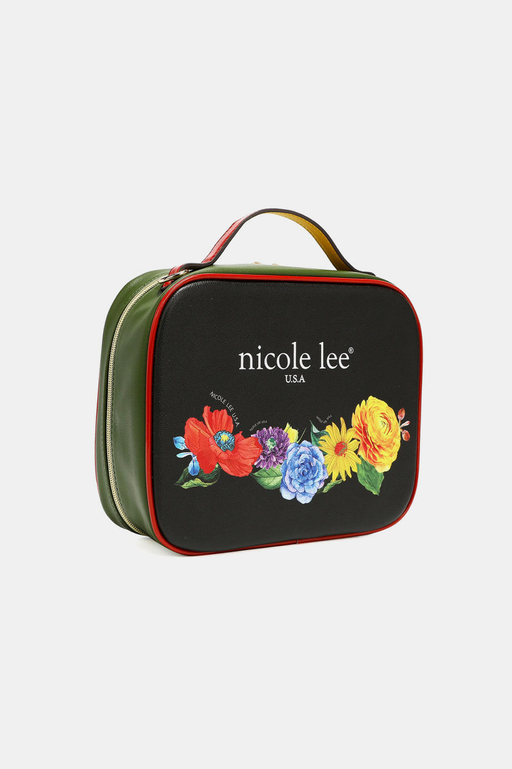 Nicole Lee USA Printed Handbag with Three Pouches.