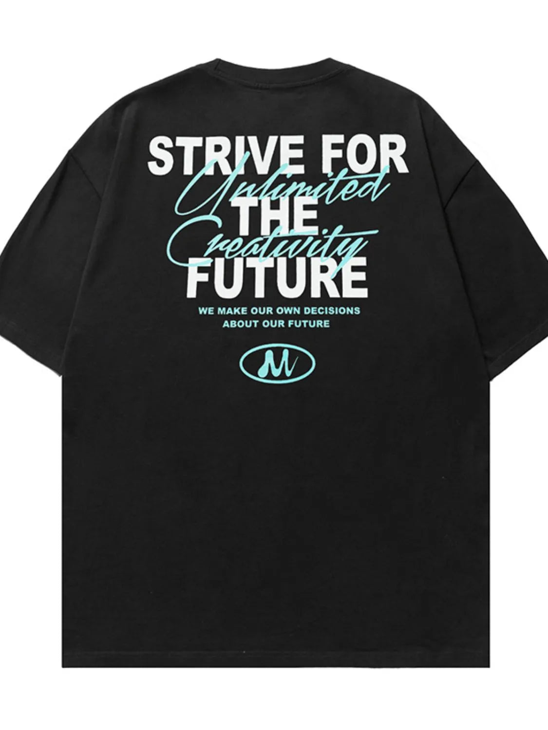 Men's Plus Size Letter Graphic Round Neck Half Sleeve T-Shirt - Premium Men's T Shirt from Trendsi - Just $27.88! Shop now at Handbags Specialist Headquarter