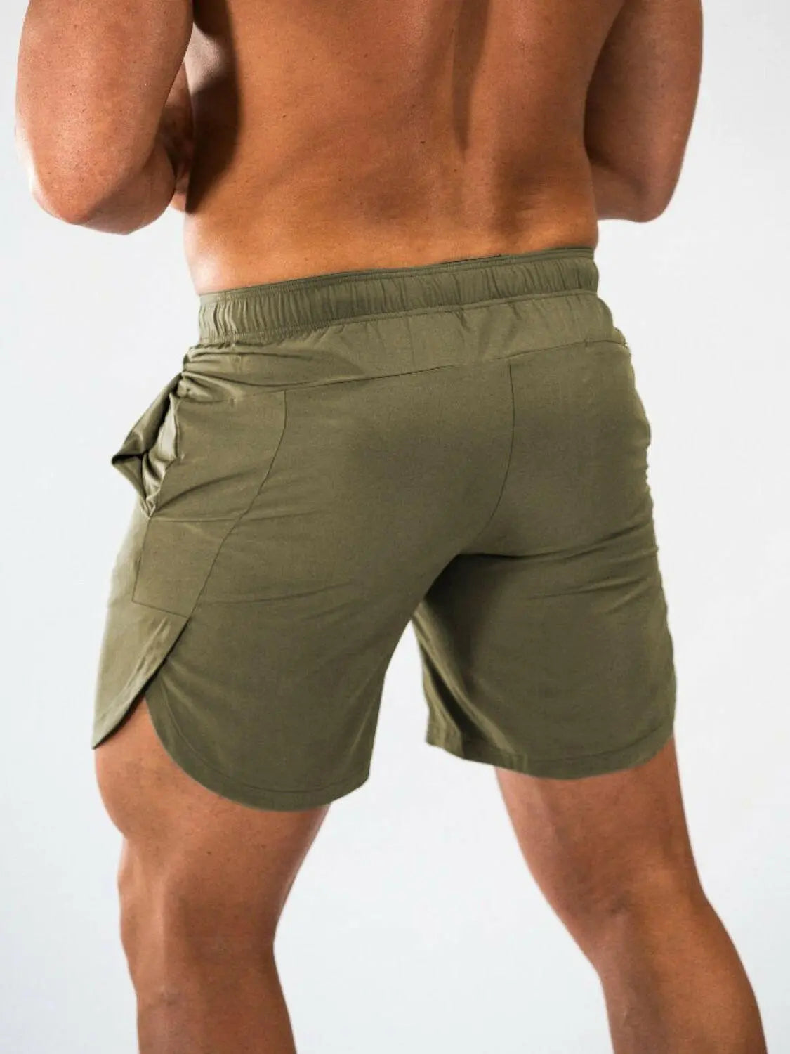 Men's Elastic Waist Active Shorts.