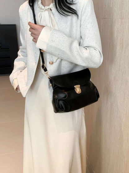 PU Leather Adjustable Strap Crossbody Bag - Premium Crossbody Bag from Trendsi - Just $18.99! Shop now at Handbags Specialist Headquarter