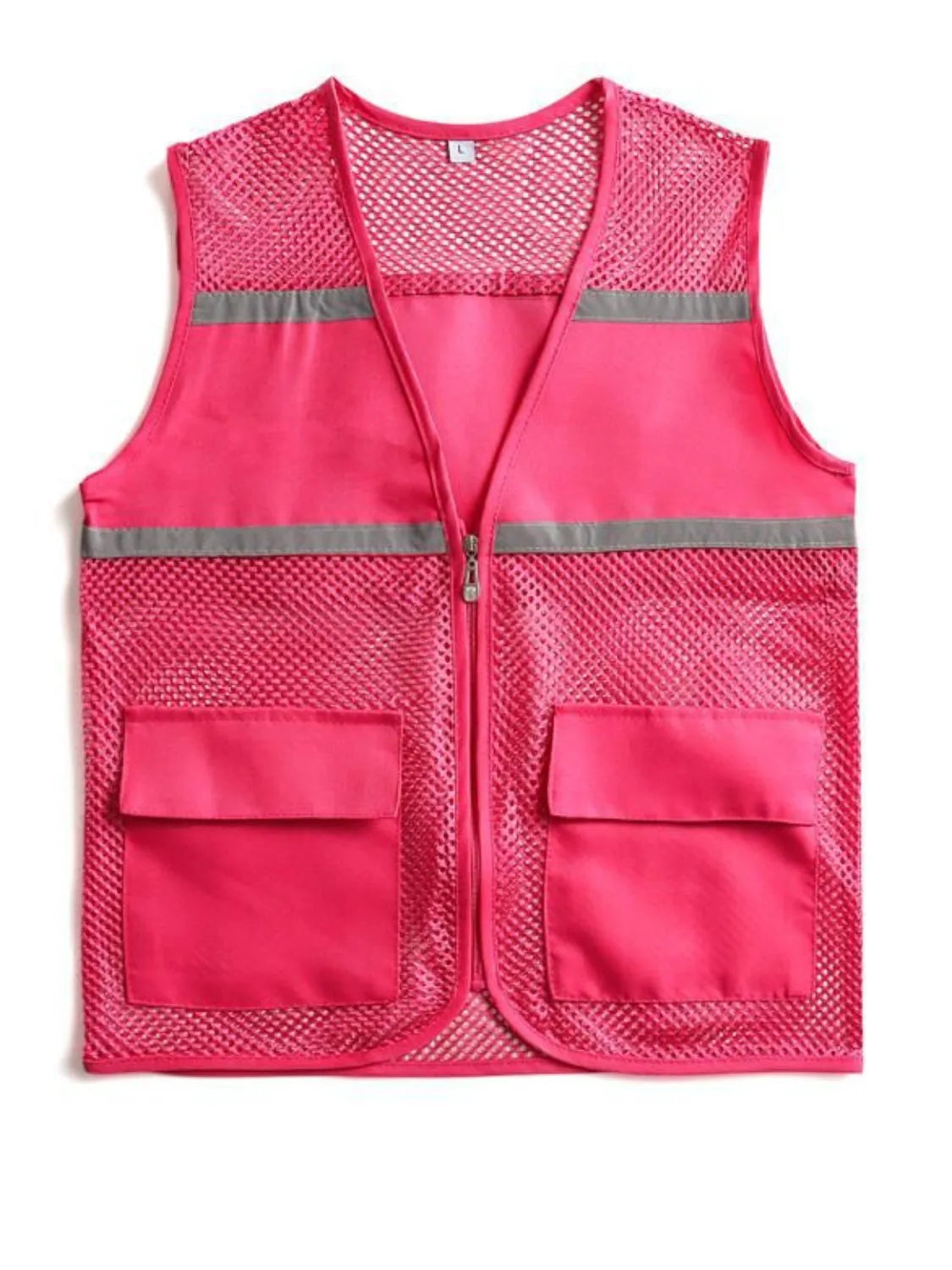 Men's Plus Size Mesh Zip Up Vest - Premium  from Trendsi - Just $36.66! Shop now at Handbags Specialist Headquarter