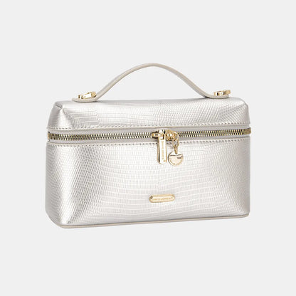 David Jones Texture PU Leather Handbag - Premium Handbags from Trendsi - Just $37.99! Shop now at Handbags Specialist Headquarter