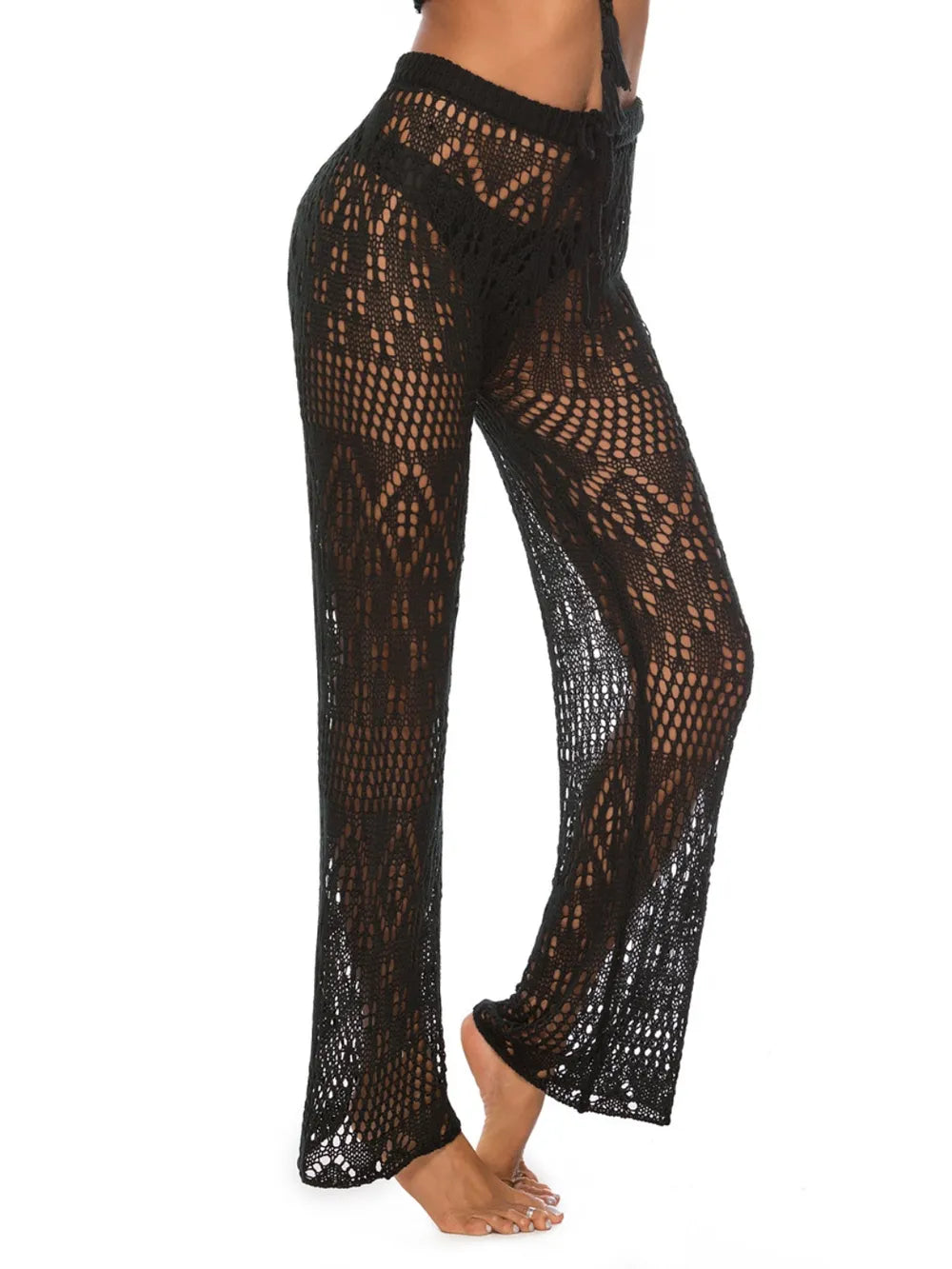 Cutout Straight Swim Pants - Premium Bottoms from Trendsi - Just $25! Shop now at Handbags Specialist Headquarter