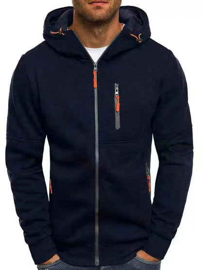 Men's Full Size Zip Up Long Sleeve Hoodie Plus Size - Premium  from Trendsi - Just $22.30! Shop now at Handbags Specialist Headquarter