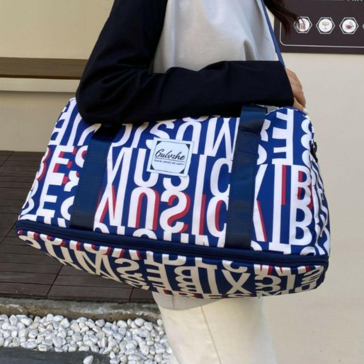 Oxford Cloth Printed Travel Bag - Premium Luggage Travel Bags from Trendsi - Just $32.99! Shop now at Handbags Specialist Headquarter