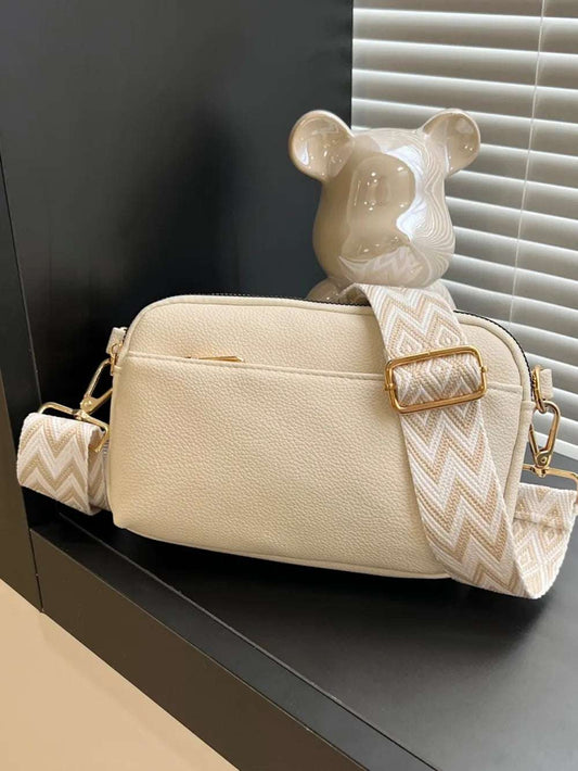 PU Leather Single Strap Crossbody Bag - Premium Crossbody Bag from Trendsi - Just $21.99! Shop now at Handbags Specialist Headquarter