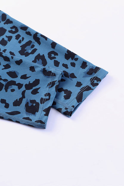 Leopard Print Wide Waistband Leggings - Premium Leggings from Trendsi - Just $43.71! Shop now at Handbags Specialist Headquarter