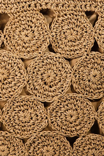Fame Square Braided Pattern Tote Bag.