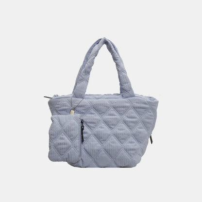 Polyester Medium Tote Bag - Premium Tote Bag from Trendsi - Just $32.99! Shop now at Handbags Specialist Headquarter