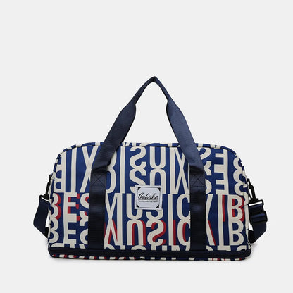 Oxford Cloth Printed Travel Bag - Premium travel-bag from Trendsi - Just $44.99! Shop now at Handbags Specialist Headquarter