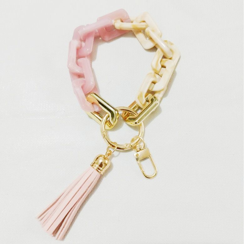 New Style Acrylic Bracelet Ladies Keychain Color - Premium Key chain from Doba - Just $19.45! Shop now at Handbags Specialist Headquarter