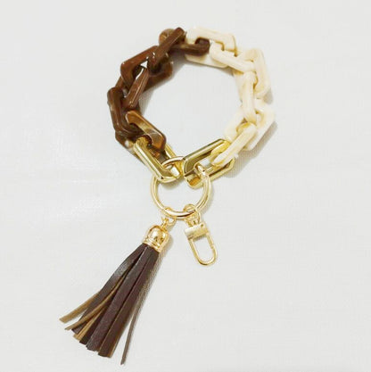 New Style Acrylic Bracelet Ladies Keychain Color - Premium Key chain from Doba - Just $19.45! Shop now at Handbags Specialist Headquarter