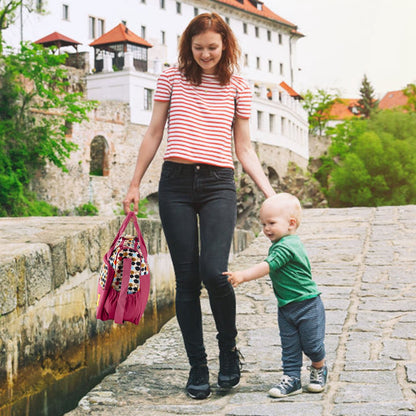 5PCS Baby Nappy Diaper Bags Set Mummy Diaper Shoulder Bags w/ Nappy Changing Pad Insulated Pockets Travel Tote Bags - Premium Tote Bags from Doba - Just $70.62! Shop now at Handbags Specialist Headquarter
