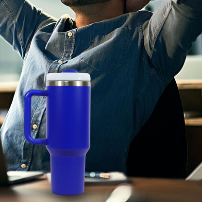 40oz V2 large capacity tumbler,  With Handle And Straw Lid, Insulated Reusable Stainless Steel Water Bottles Travel Mug Coffee Cup car cup water cup For Men Women Outdoor Camping Driving, gift - Premium Water Bottles from Doba - Just $31.60! Shop now at Handbags Specialist Headquarter