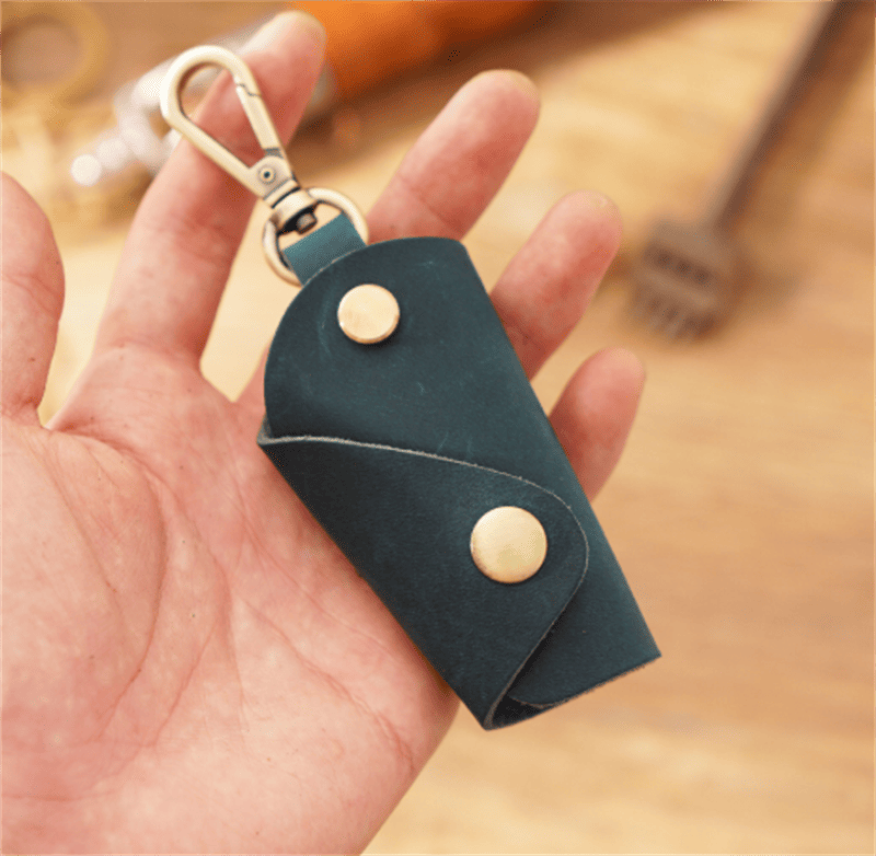 Top Layer Cowhide Small Household Men's Keychain - Premium Key chain from Doba - Just $24! Shop now at Handbags Specialist Headquarter