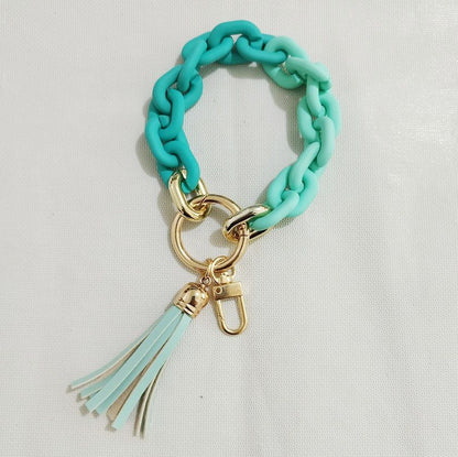 New Style Acrylic Bracelet Ladies Keychain Color - Premium Key chain from Doba - Just $19.45! Shop now at Handbags Specialist Headquarter