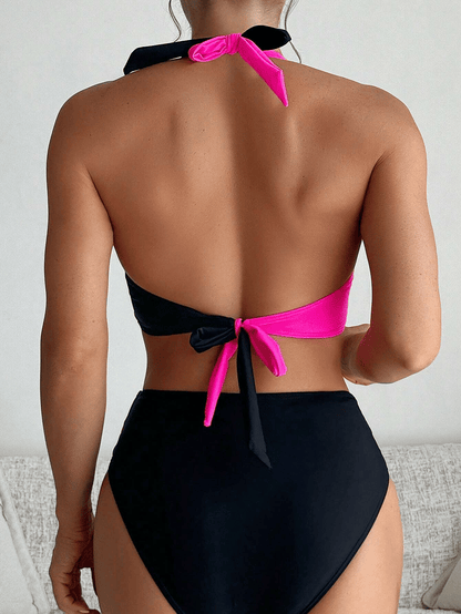 Women's two-piece multi color quick drying fashionable bikini swimsuit - Premium Swimsuit Set from Doba - Just $29.48! Shop now at Handbags Specialist Headquarter