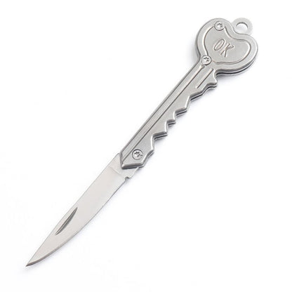 OK Foldable Knife Key Chain Mini Pocket Knife Box Cutter Keychain Pendant Color Handle Decoration - Premium Key chain from Doba - Just $19.08! Shop now at Handbags Specialist Headquarter