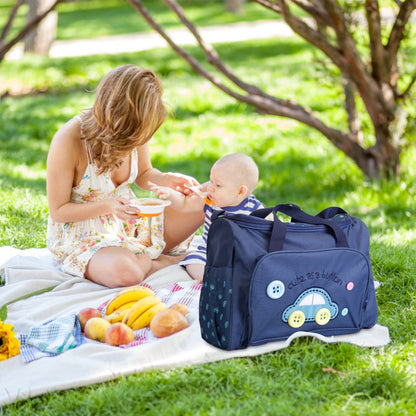 4Pcs Diaper Bag Tote Set Baby Napping Changing Bag Shoulder Mummy Bag with Diaper Changing Pad - Premium Diaper Bags Set from Doba - Just $79.65! Shop now at Handbags Specialist Headquarter