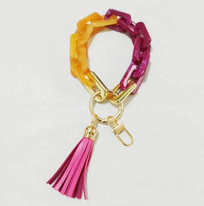New Style Acrylic Bracelet Ladies Keychain Color - Premium Key chain from Doba - Just $19.45! Shop now at Handbags Specialist Headquarter