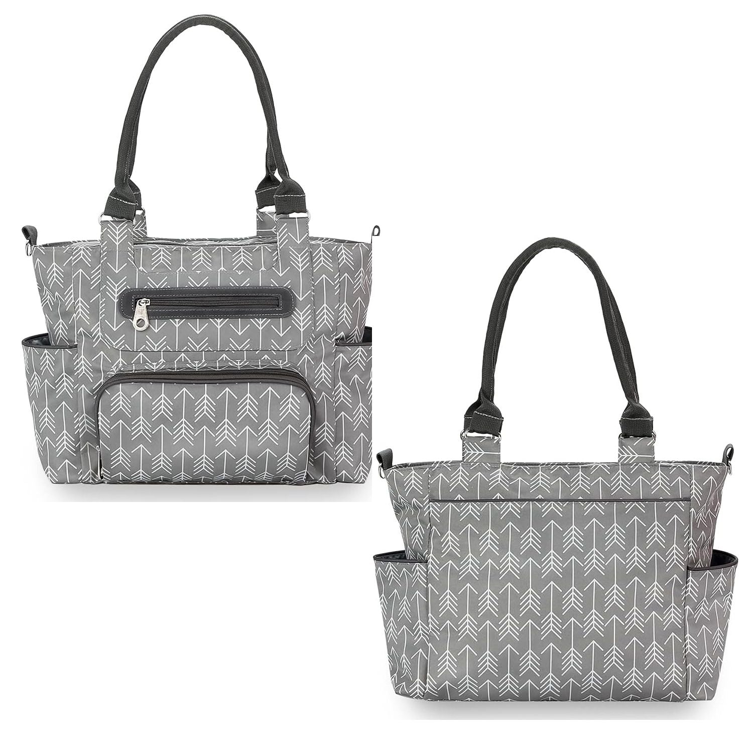 8Pcs Baby Nappy Diaper Bags Set for Mom Dad Mummy Handbags Multifunctional Diaper Changing Bags with Bottle Bag Mesh Bag Purse Diaper Pad 2 Burp Cloths 2 Hook Straps - Premium Diaper Bags Set from Doba - Just $85.80! Shop now at Handbags Specialist Headquarter