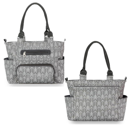 8Pcs Baby Nappy Diaper Bags Set for Mom Dad Mummy Handbags Multifunctional Diaper Changing Bags with Bottle Bag Mesh Bag Purse Diaper Pad 2 Burp Cloths 2 Hook Straps - Premium Diaper Bags Set from Doba - Just $85.80! Shop now at Handbags Specialist Headquarter