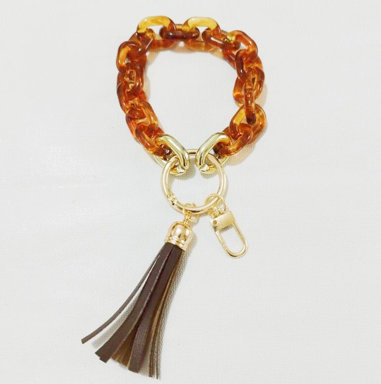 New Style Acrylic Bracelet Ladies Keychain Color - Premium Key chain from Doba - Just $19.45! Shop now at Handbags Specialist Headquarter
