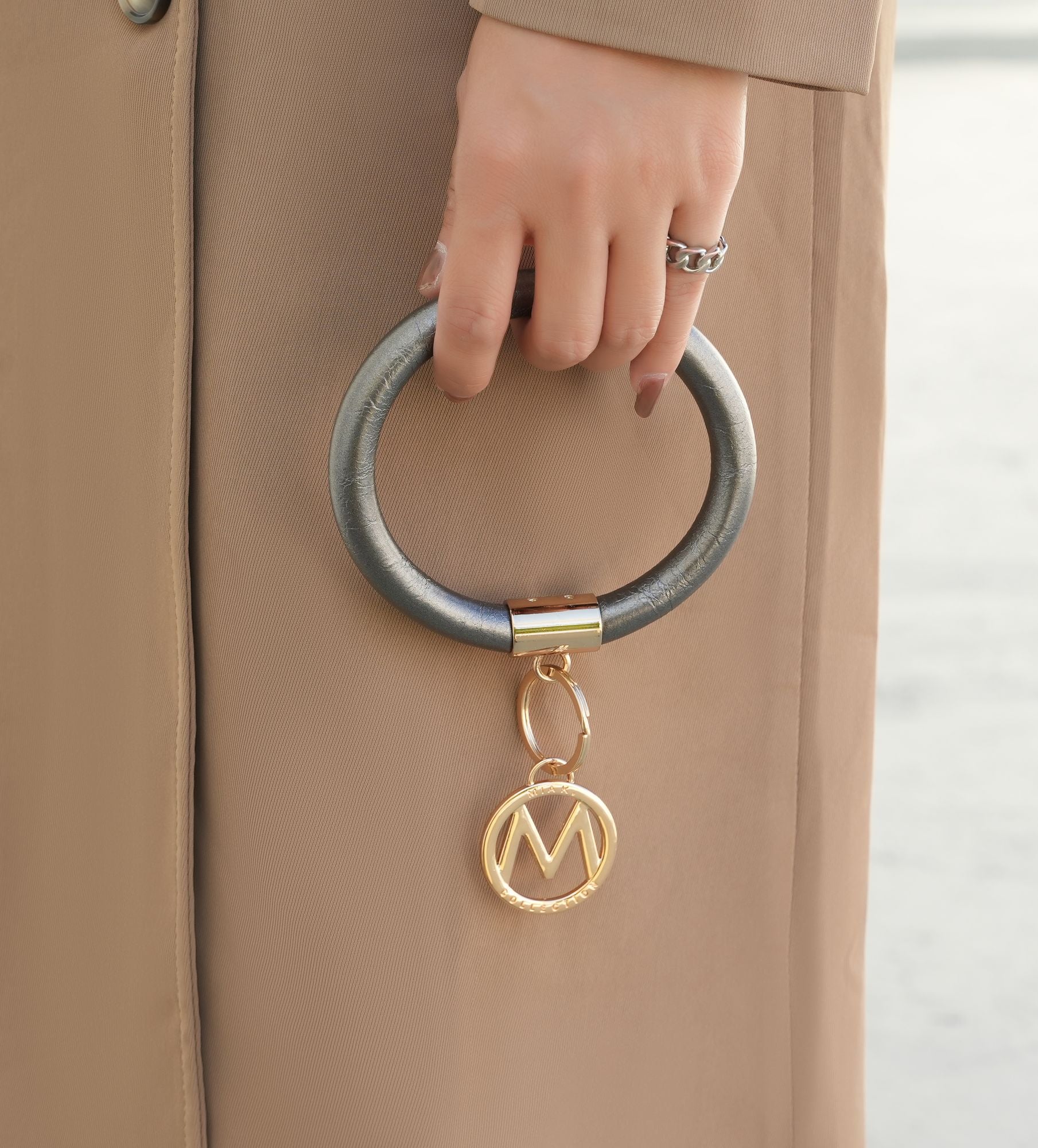 MKF Collection Jasmine Vegan Leather Women Bangle Wristlet Keychain set by Mia K - Premium Key chain from Doba - Just $56.45! Shop now at Handbags Specialist Headquarter