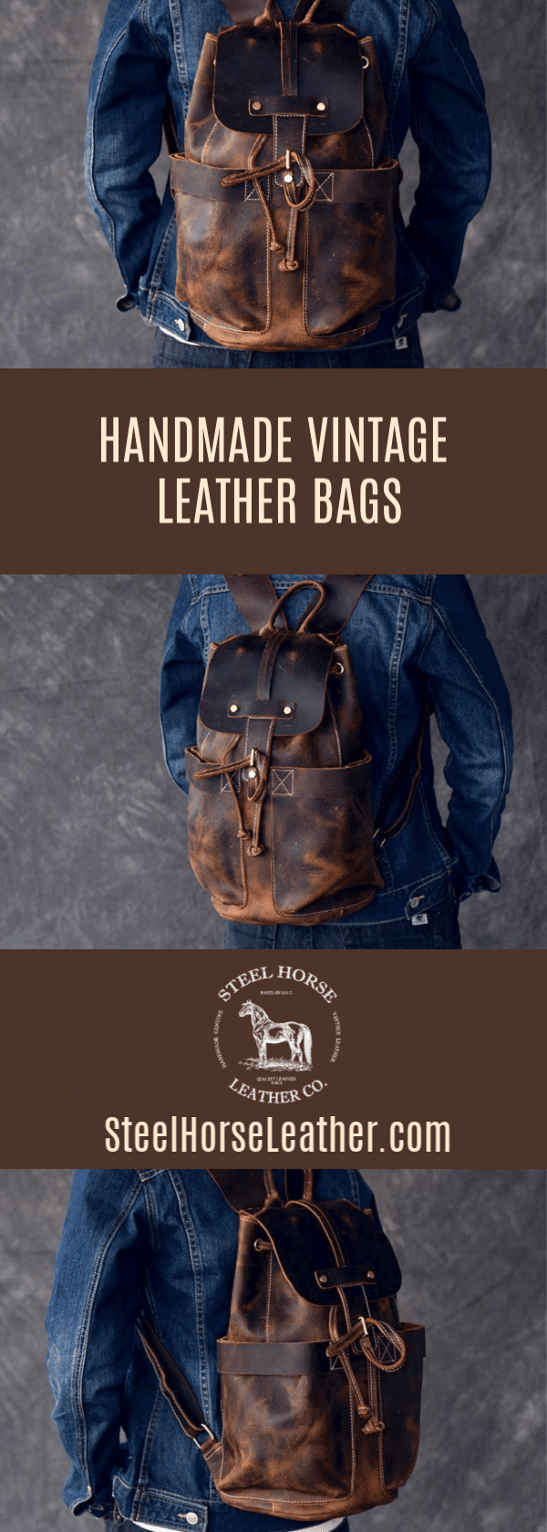 The Olaf Rucksack | Vintage Leather Travel Backpack - Premium Backpack from Doba - Just $266.60! Shop now at Handbags Specialist Headquarter