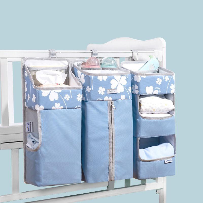 Sunveno Baby Storage Organizer Crib Hanging Storage Bag Caddy Organizer for Baby Essentials Bedding Set Diaper Storage Bag - Premium Diaper Bags Set from Doba - Just $95! Shop now at Handbags Specialist Headquarter