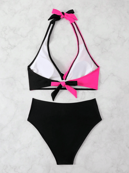 Women's two-piece multi color quick drying fashionable bikini swimsuit - Premium Swimsuit Set from Doba - Just $29.48! Shop now at Handbags Specialist Headquarter