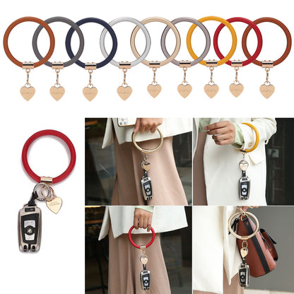 MKF Collection Jasmine Vegan Leather Women Bangle Wristlet Keychain set by Mia K - Premium Key chain from Doba - Just $56.45! Shop now at Handbags Specialist Headquarter