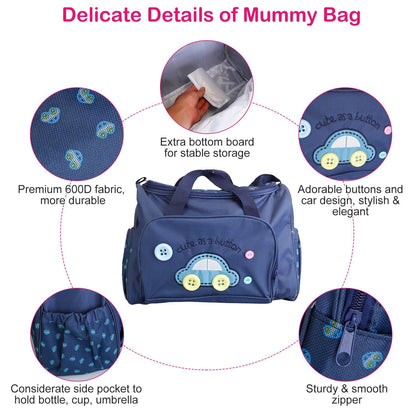 4Pcs Diaper Bag Tote Set Baby Napping Changing Bag Shoulder Mummy Bag with Diaper Changing Pad - Premium Diaper Bags Set from Doba - Just $79.65! Shop now at Handbags Specialist Headquarter