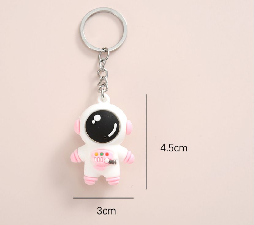 Cartoon Astronaut Keychain PVC Pendant - Premium Key chain from Doba - Just $14.60! Shop now at Handbags Specialist Headquarter