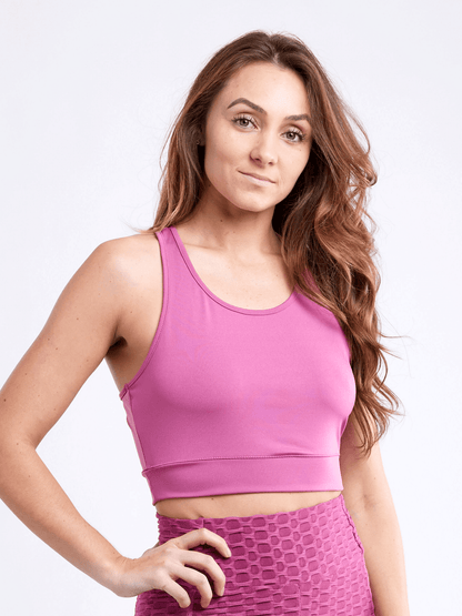 Lightweight Racerback Training Crop Tank Top for Women - Premium Tops from Doba - Just $29.75! Shop now at Handbags Specialist Headquarter
