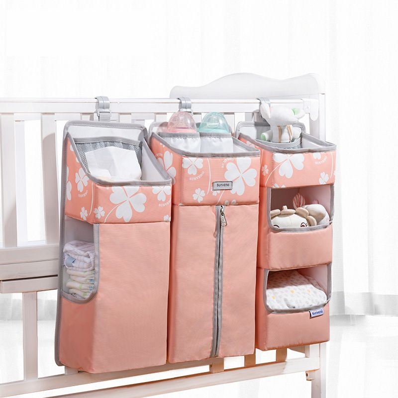 Sunveno Baby Storage Organizer Crib Hanging Storage Bag Caddy Organizer for Baby Essentials Bedding Set Diaper Storage Bag - Premium Diaper Bags Set from Doba - Just $102.65! Shop now at Handbags Specialist Headquarter