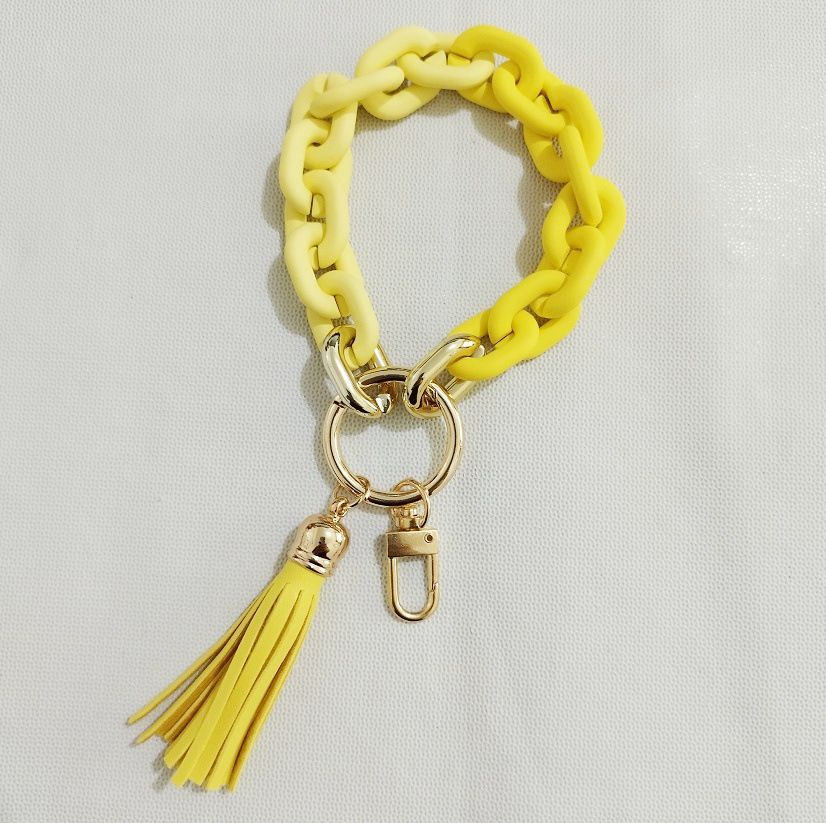 New Style Acrylic Bracelet Ladies Keychain Color - Premium Key chain from Doba - Just $19.45! Shop now at Handbags Specialist Headquarter