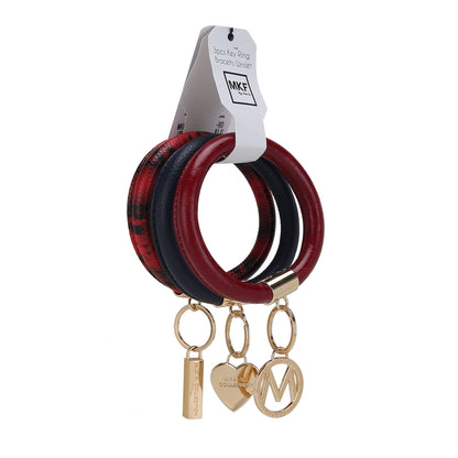 MKF Collection Jasmine Vegan Leather Women Bangle Wristlet Keychain set by Mia K - Premium Key chain from Doba - Just $56.45! Shop now at Handbags Specialist Headquarter