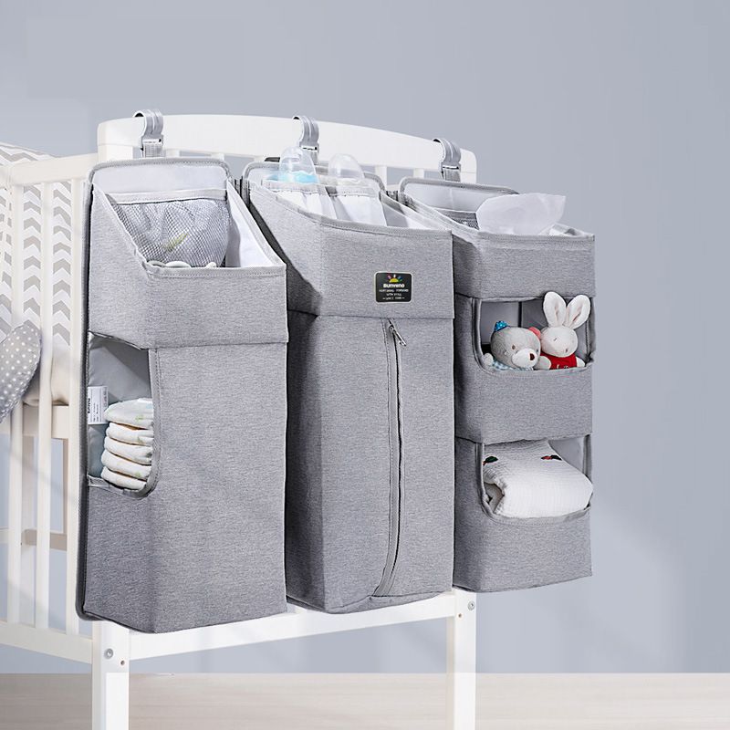 Sunveno Baby Storage Organizer Crib Hanging Storage Bag Caddy Organizer for Baby Essentials Bedding Set Diaper Storage Bag - Premium Diaper Bags Set from Doba - Just $95! Shop now at Handbags Specialist Headquarter