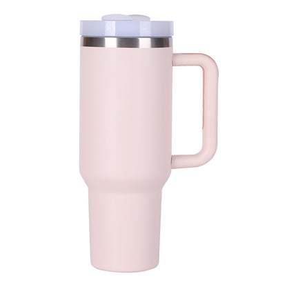 40oz V2 large capacity tumbler,  With Handle And Straw Lid, Insulated Reusable Stainless Steel Water Bottles Travel Mug Coffee Cup car cup water cup For Men Women Outdoor Camping Driving, gift - Premium Water Bottles from Doba - Just $31.60! Shop now at Handbags Specialist Headquarter